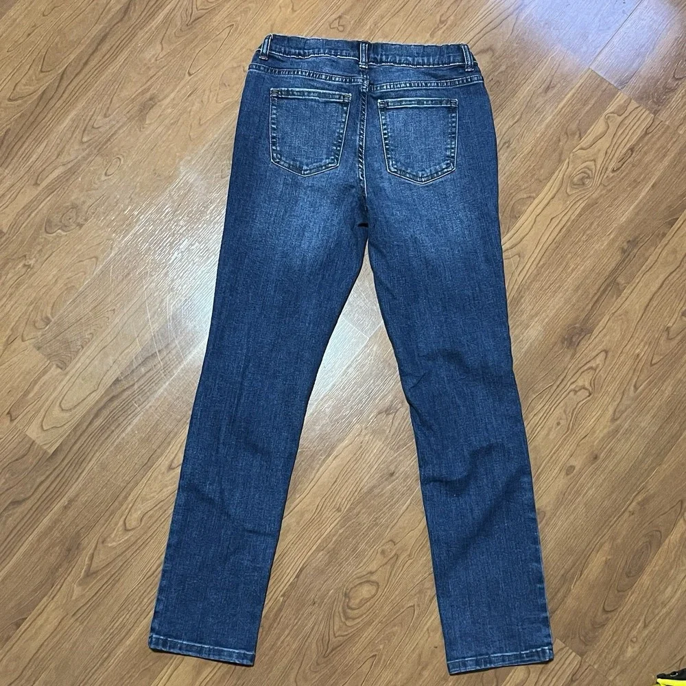 Wonder Nation Boys Slim Jeans Size 14 Adjustable Waist Distressed Blue Jeans
